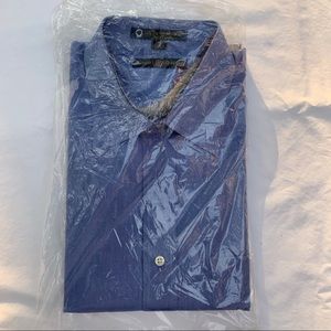 Tommy Hilfiger dark blue button down dress shirt